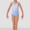 Girls Mirella Ditsy Floral Halterneck Leotard -Bloch 4Dp42bwk