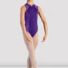 Girls Maddinson Velvet Zipper Front Leotard