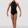 Girls Arianna Halter Leotard 1 Girls Arianna Halter Leotard -Bloch CL4345 BLK Front