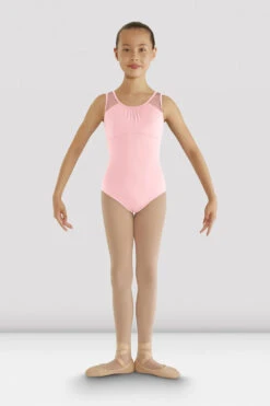 Girls Miame Heart Mesh Leotard 5 Girls Miame Heart Mesh Leotard -Bloch CL7905 CDP 01