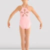 Girls Begonia Flower Mesh Back Leotard