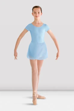 Girls Prisha Short Sleeve Skirted Leotard