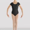Girls Bellflower Crossback Leotard 1 Girls Bellflower Crossback Leotard -Bloch CL8832 BLK 02