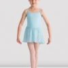 Girls Barre Stretch Waist Ballet Skirt 1 Girls Barre Stretch Waist Ballet Skirt -Bloch CR5110 Front PTB