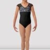Girls Mirella Ditsy Floral Cap Sleeve Leotard