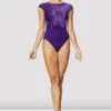 Ladies Eden Velvet Cap Sleeve Leotard -Bloch L4122 AMT FRONT