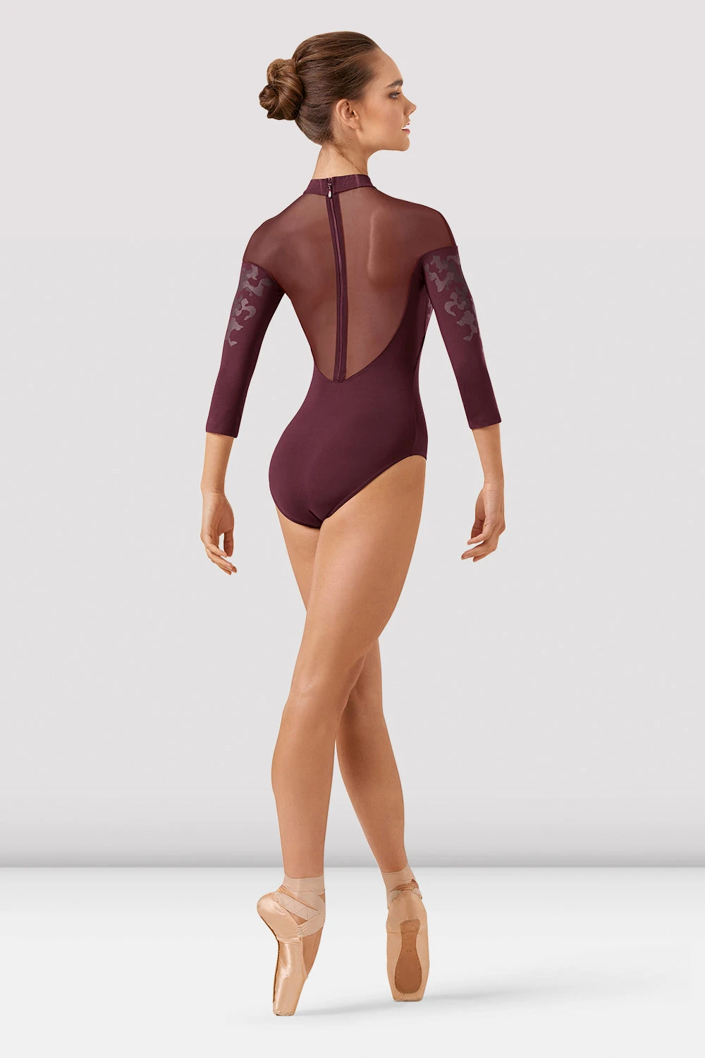 Ladies Boutique Mirage Print Long Sleeve Leotard 4 Ladies Boutique Mirage Print Long Sleeve Leotard - Image 2