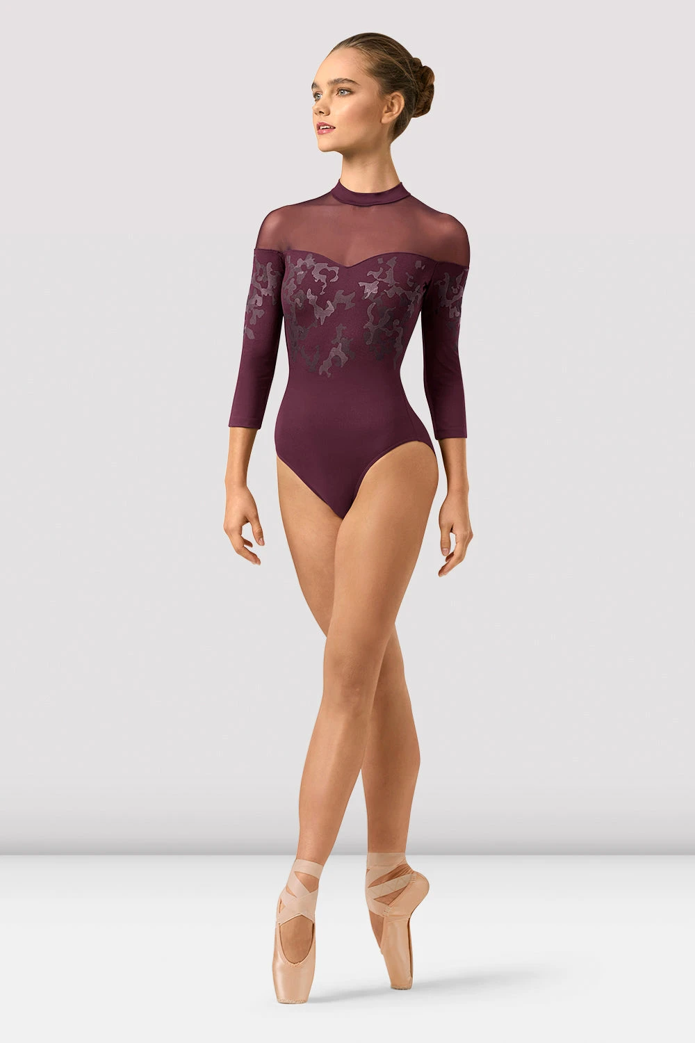 Ladies Boutique Mirage Print Long Sleeve Leotard 3 Ladies Boutique Mirage Print Long Sleeve Leotard