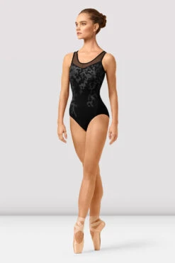 Ladies Lana Mirage Print Scoop Neck Leotard