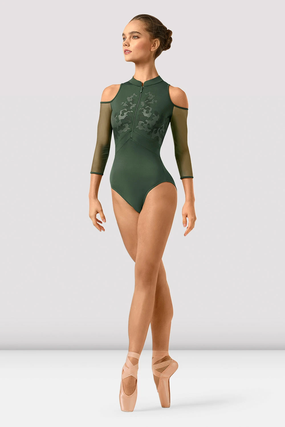 Ladies Indiana Mirage Print 3/4 Sleeve Leotard 3 Ladies Indiana Mirage Print 3/4 Sleeve Leotard