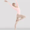 Ladies Premier Long Sleeve Leotard -Bloch L5409 Front LPK