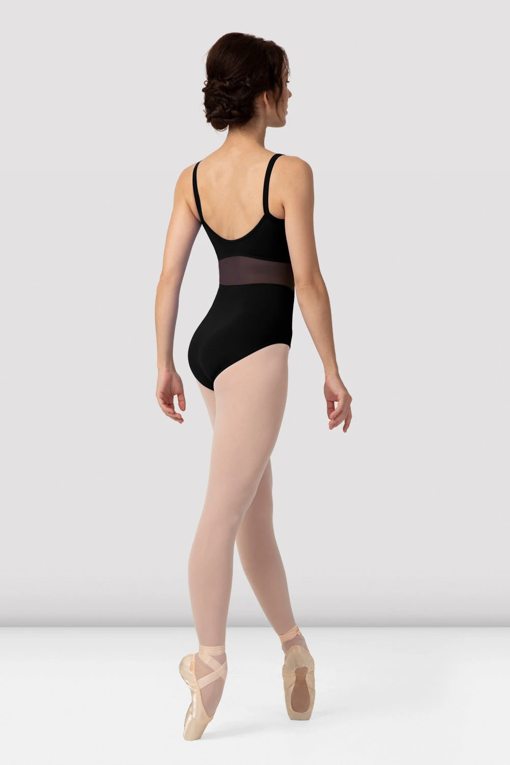 Ladies Boutique Mesh Panel Camisole Leotard 4 Ladies Boutique Mesh Panel Camisole Leotard - Image 2