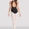 Ladies Mirella Open Back Mesh Leotard -Bloch M2167LM BACK BLK