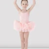 Girls Mirella Lace Up Back Tutu Dress 2 Girls Mirella Lace Up Back Tutu Dress -Bloch M222C F pale pink