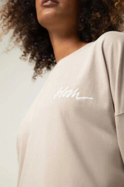 Ladies Bloch Print Oversized Long Sleeve Tee -Bloch MRSNlulY