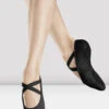 Ladies Infinity Stretch Canvas Ballet Shoes -Bloch S0220L BLK 01