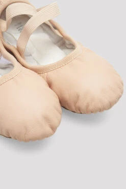 Ladies Odette Leather Ballet Shoes -Bloch S0246L PNK 08