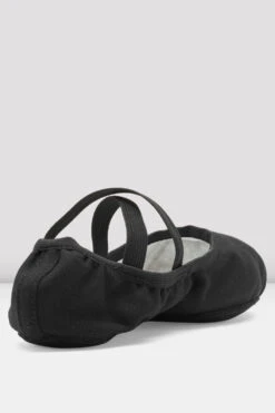 Childrens Performa Stretch Canvas Ballet Shoes -Bloch S0284M BLK 04
