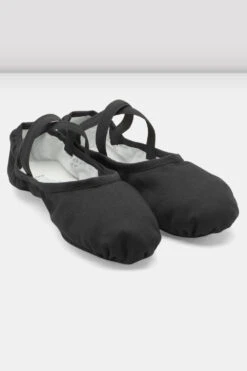 Childrens Performa Stretch Canvas Ballet Shoes -Bloch S0284M BLK 06