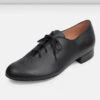 Mens Jazz Oxford Character Shoes With Leather Sole -Bloch S0300M BLK