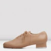 Ladies Jazz Tap Leather Tap Shoes 2 Ladies Jazz Tap Leather Tap Shoes -Bloch S0301 TAN OUTSIDE 2