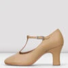 Ladies Chord T-Strap 3 Inch Heel Character Shoes -Bloch S0385L outside newbuckle