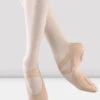 Ladies Pro Elastic Canvas Ballet Shoes 2 Ladies Pro Elastic Canvas Ballet Shoes -Bloch S0621 PNK 01