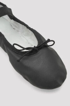 Childrens Dansoft Leather Ballet Shoes -Bloch SO205 G BLK 10