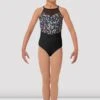 Girls Mirella Ditsy Floral Halterneck Leotard