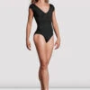 Ladies Mirella Black Label Ruched Cap Sleeve Leotard -Bloch Zg4zLAz6