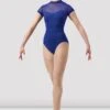 Ladies Mirella Chevron Cap Sleeve Leotard -Bloch hxpaWPFI