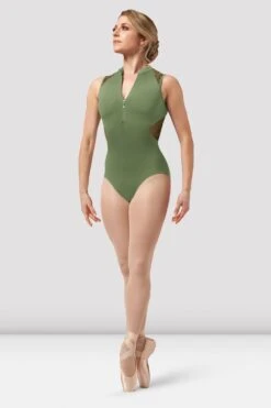 Ladies Harper Zip Front Leotard